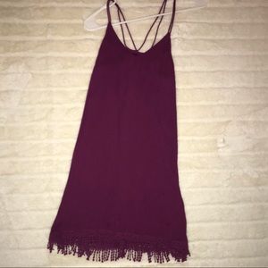 Purple shift sundress.